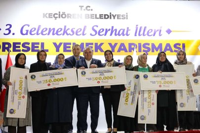 Keçiören’de yöresel lezzetler yarıştı, ödüller sahiplerini buldu