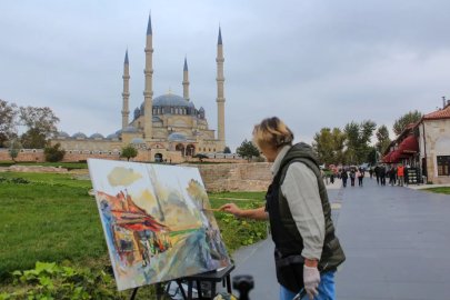 Balkan ressamları Selimiye’yi resmetti